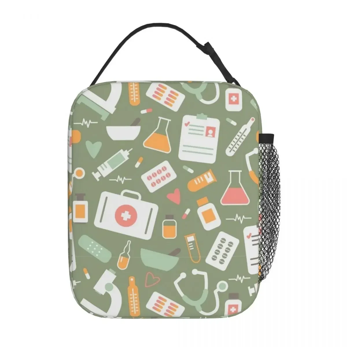Food Storage Zipper Bags - Nurse Healthcare Pattern Merch Insulated Lunch