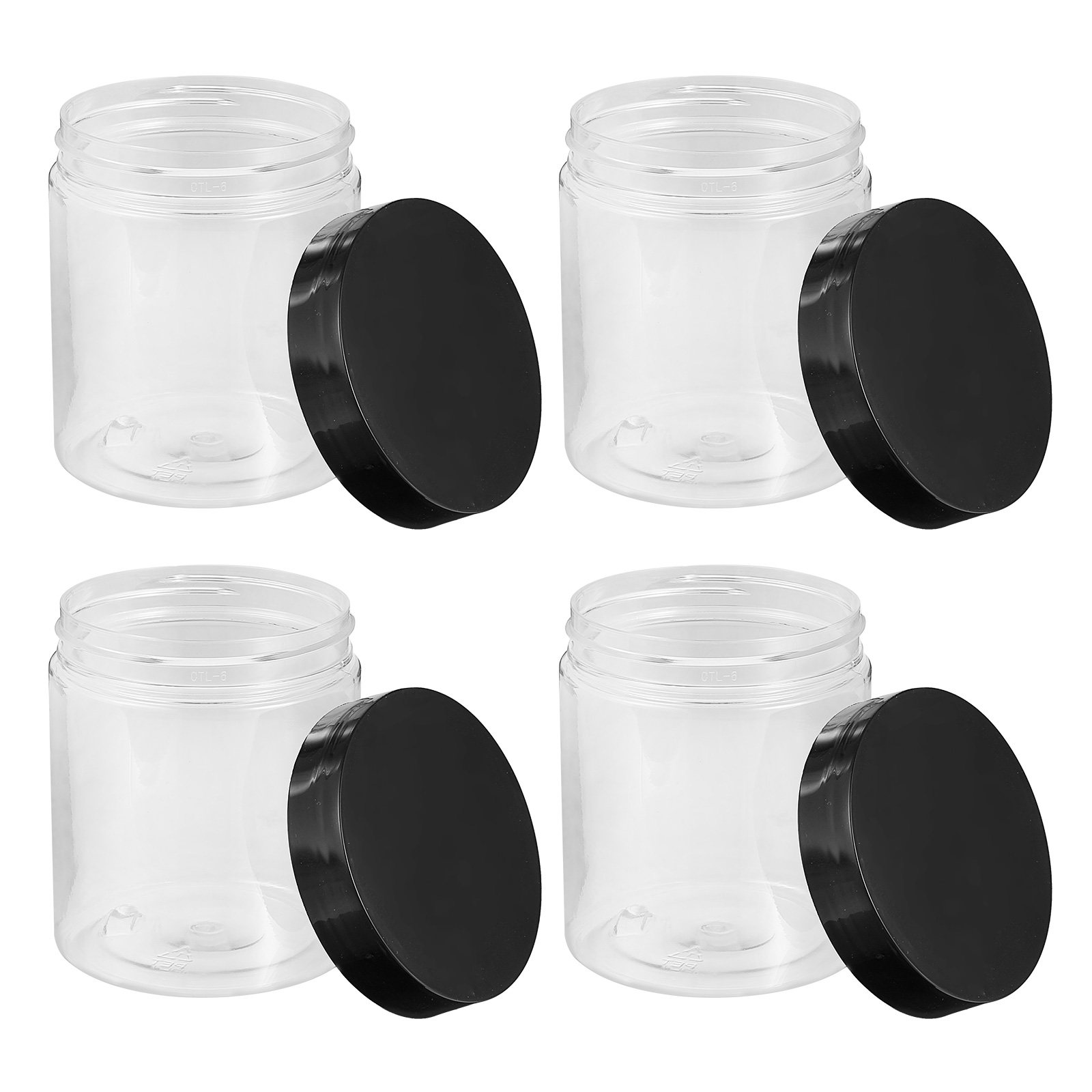 Food Storage In Pantry - 12Pcs Clear Plastic Storage Jars Sealed
