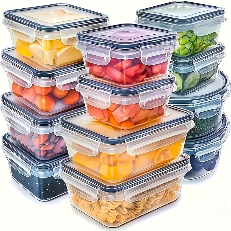 Food Storage Cabinet - 8Pcs Set Includes 4 Containers and