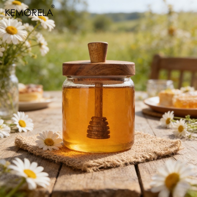 Food Storage With Glass Lids - 1/2PCS Glass Storage Bottles Honey Jars