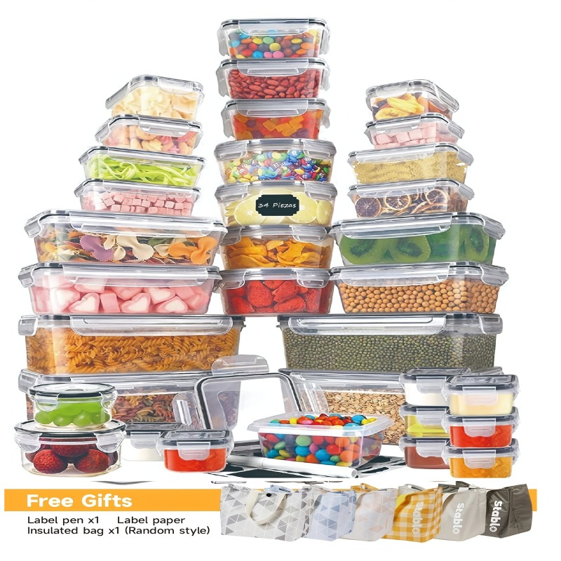 Food Storage In Pantry - 48PCS BPA-Free Food Storage Set –
