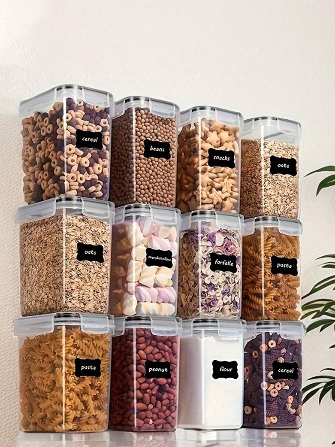 48pcs Airtight Food Storage Co - đánh giá và giá Food Storage In Pantry