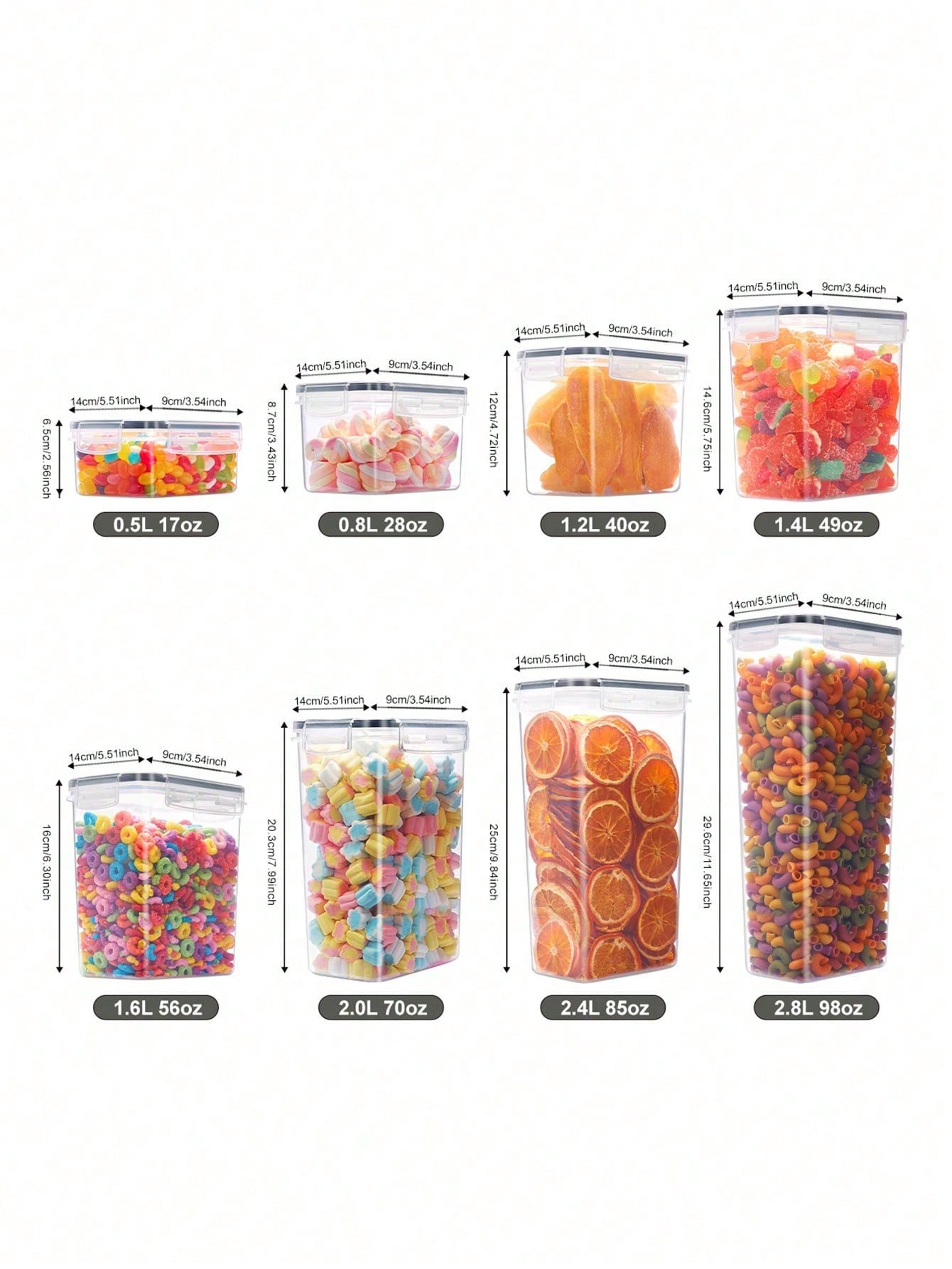 48pcs Airtight Food Storage Co - đánh giá và giá Food Storage In Pantry