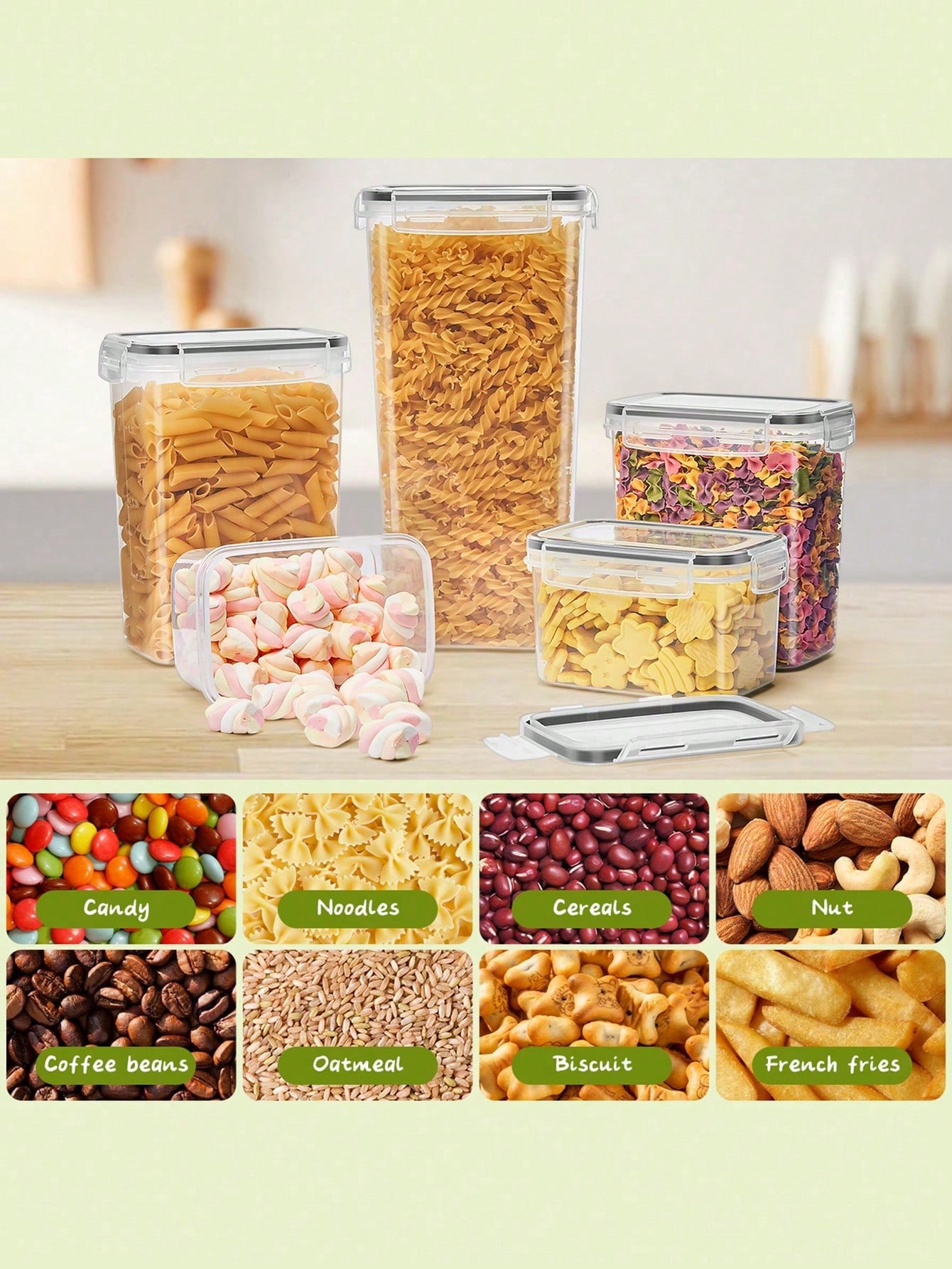 48pcs Airtight Food Storage Co - đánh giá và giá Food Storage In Pantry