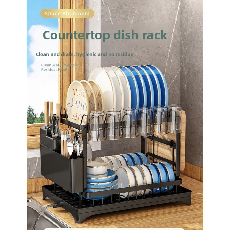 Double-layer large-capacity di - đánh giá và giá Food Storage Rack
