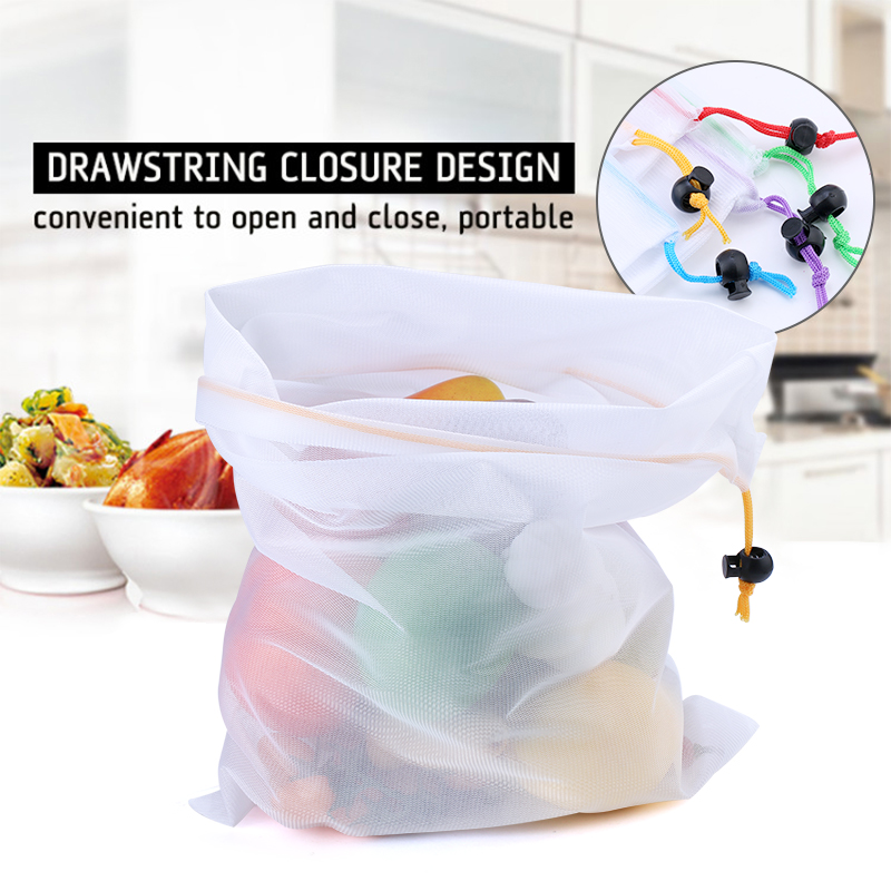 3/9/15pcs Reusable Vegetable F - đánh giá và giá Produce Bag Reusable Mesh