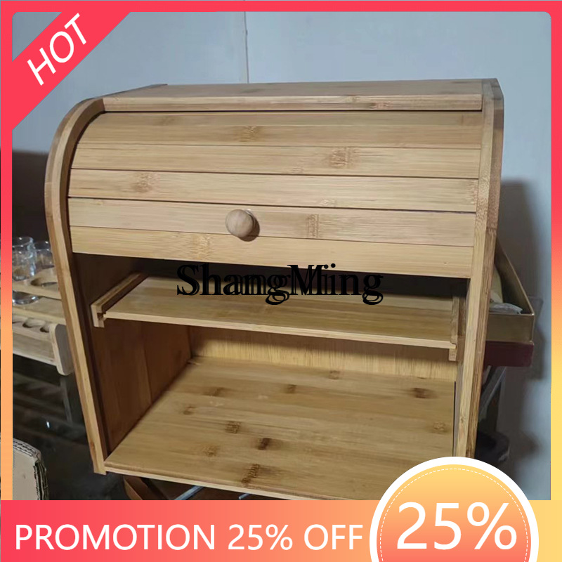 SM Household Bamboo Bread Stor - đánh giá và giá Food Storage Rack