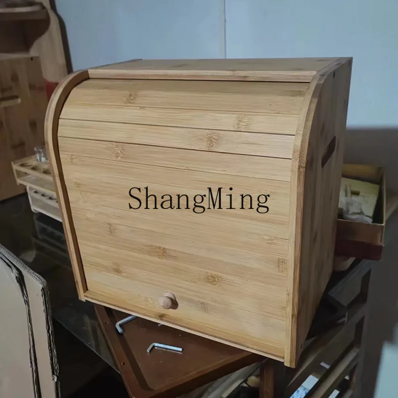 SM Household Bamboo Bread Stor - đánh giá và giá Food Storage Rack