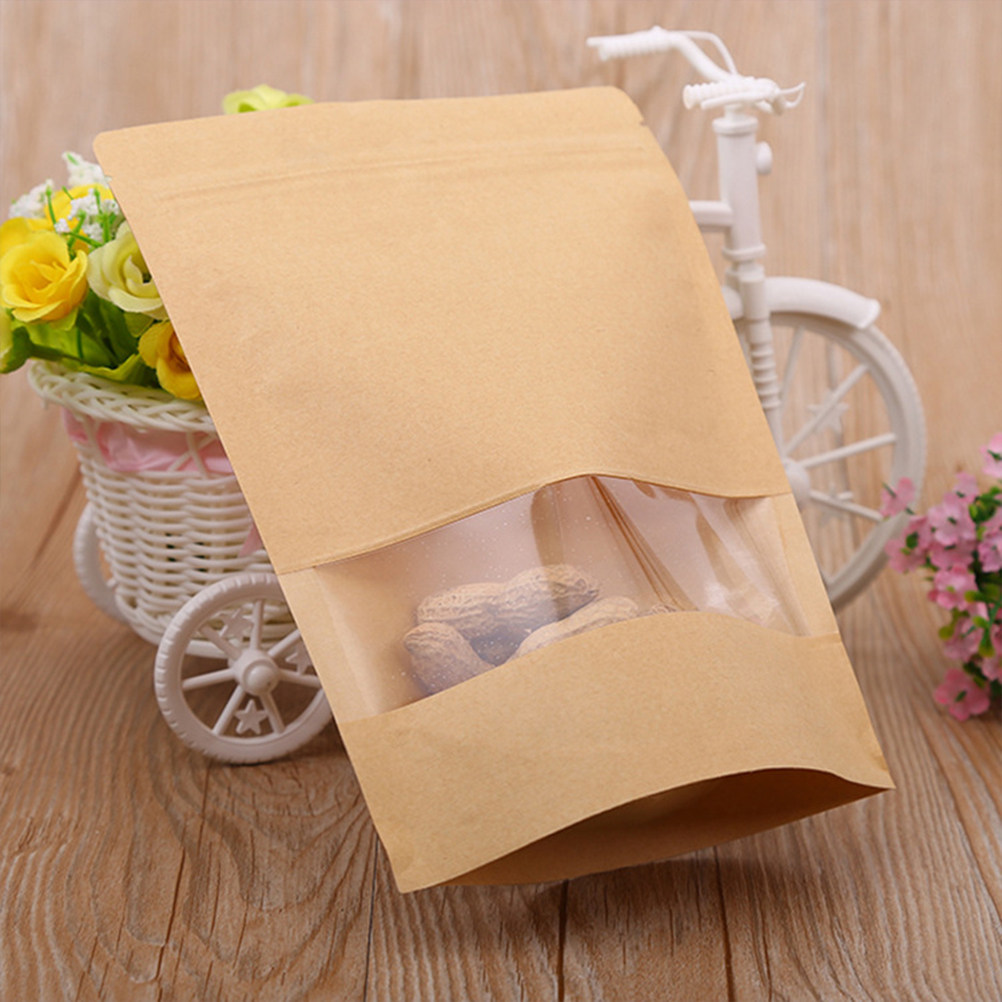 50Pcs Kraft Paper Zipper Seale - đánh giá và giá Food Storage Zipper Bags
