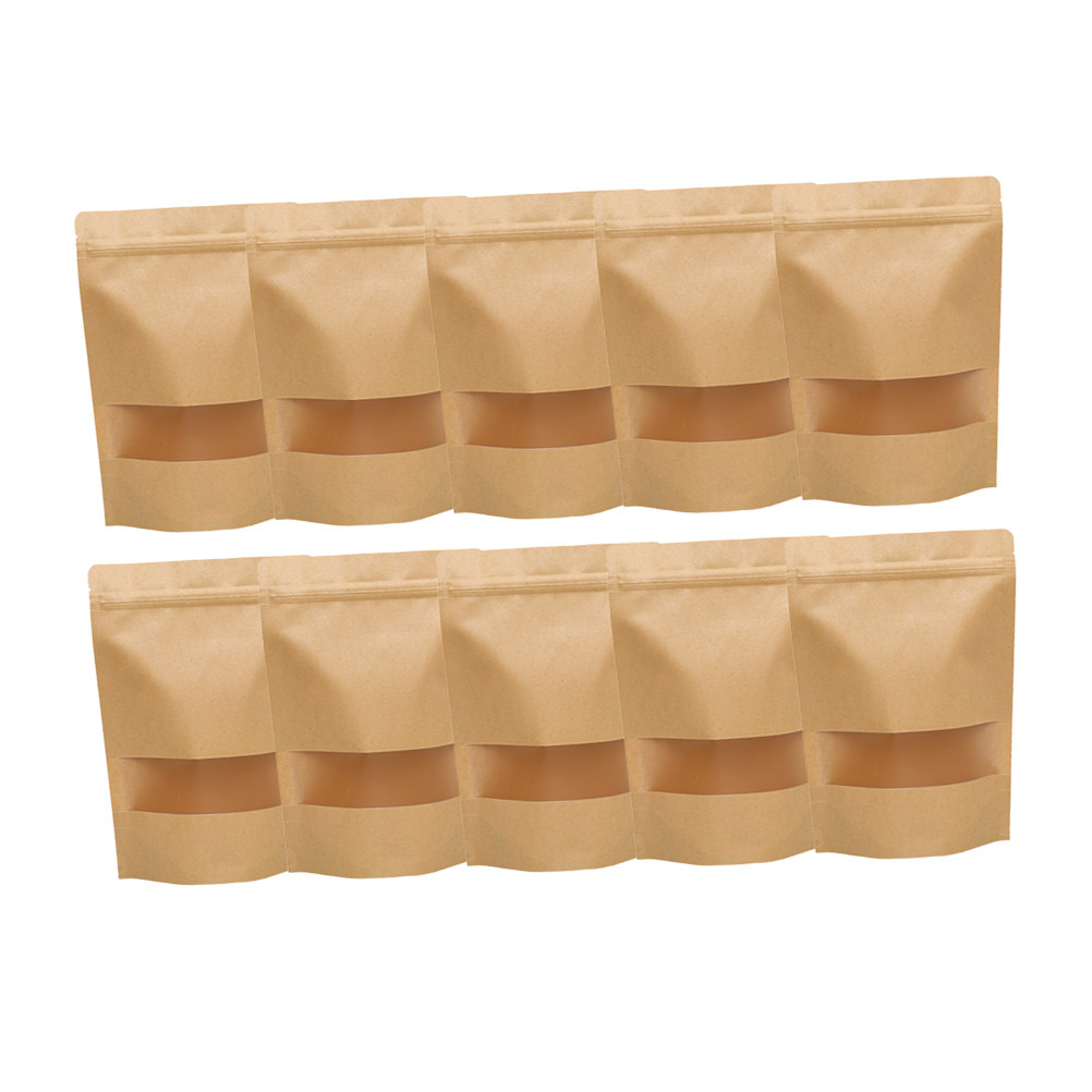 50Pcs Kraft Paper Zipper Seale - đánh giá và giá Food Storage Zipper Bags