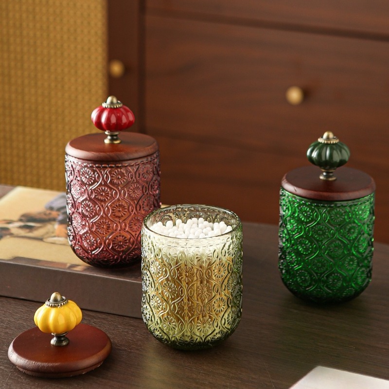 Retro glass cotton swab storag - đánh giá và giá Food Storage Youtube