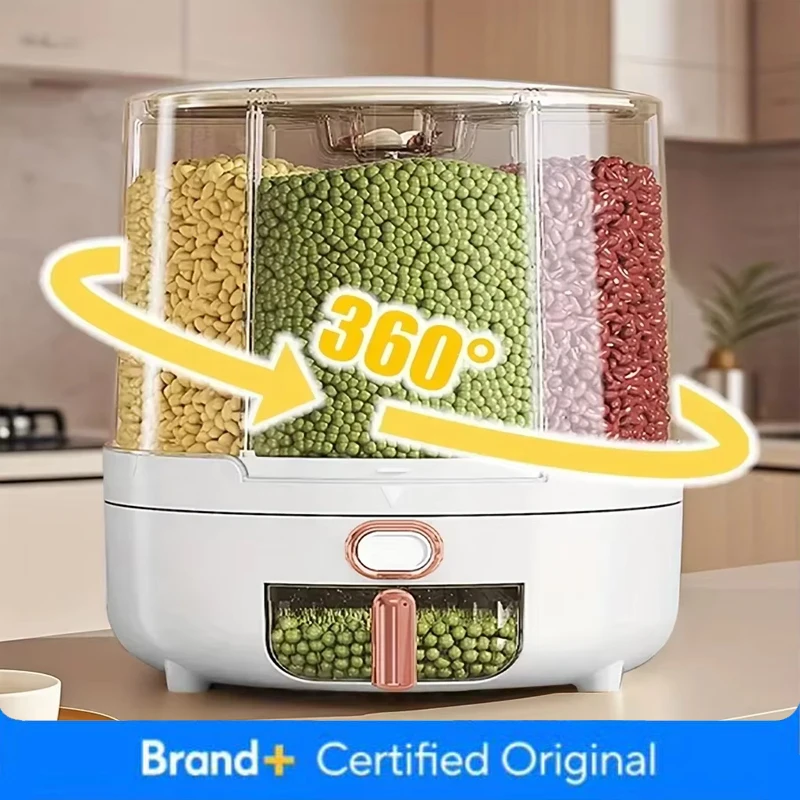 6-Compartment 360° Rotating Ai - đánh giá và giá Food Storage In Pantry