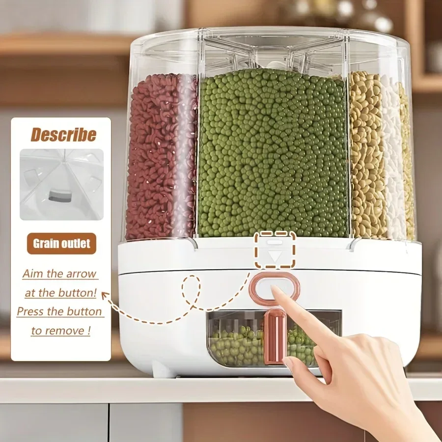 6-Compartment 360° Rotating Ai - đánh giá và giá Food Storage In Pantry