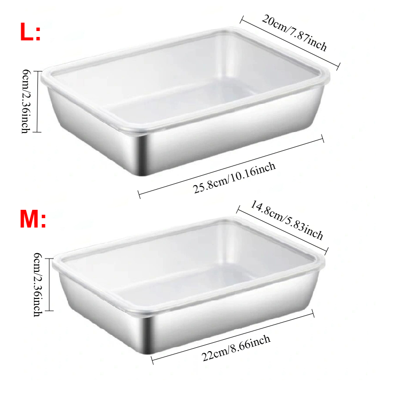 1-3PCS Stainless Steel Food St - đánh giá và giá Food Storage In Pantry