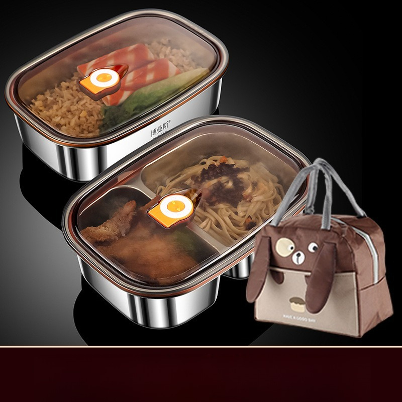 Lunch Box Stainless Steel Micr - đánh giá và giá Food Storage Box Large