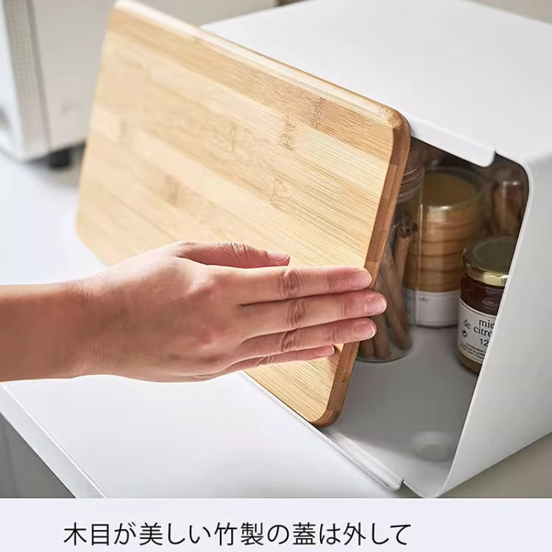 Bamboo Bread Box for Kitchen S - đánh giá và giá Food Storage In Pantry