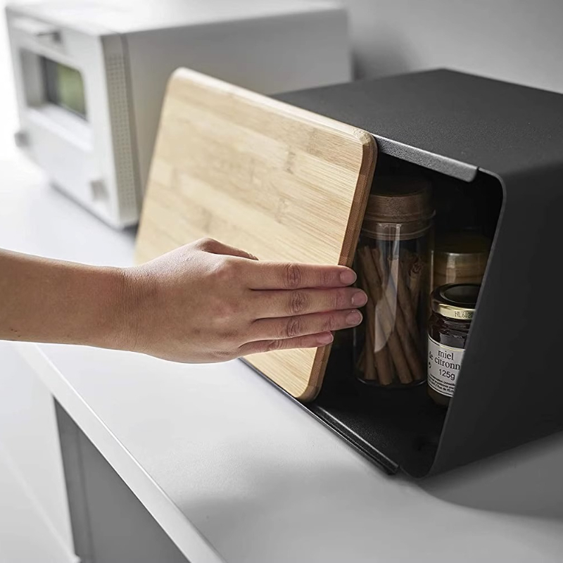 Bamboo Bread Box for Kitchen S - đánh giá và giá Food Storage In Pantry
