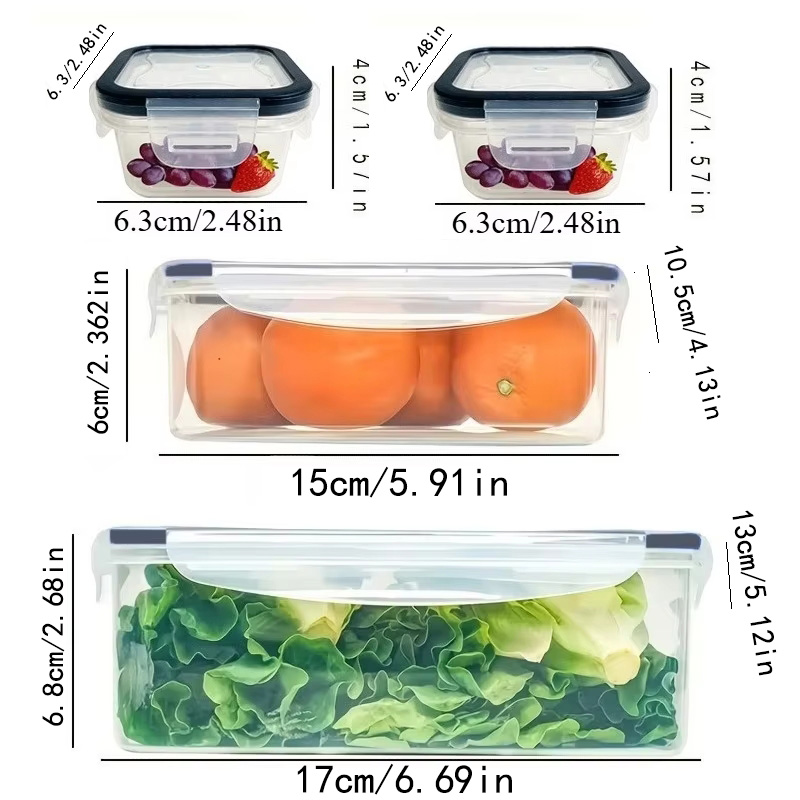 8Pcs Set Includes 4 Containers - đánh giá và giá Food Storage Cabinet