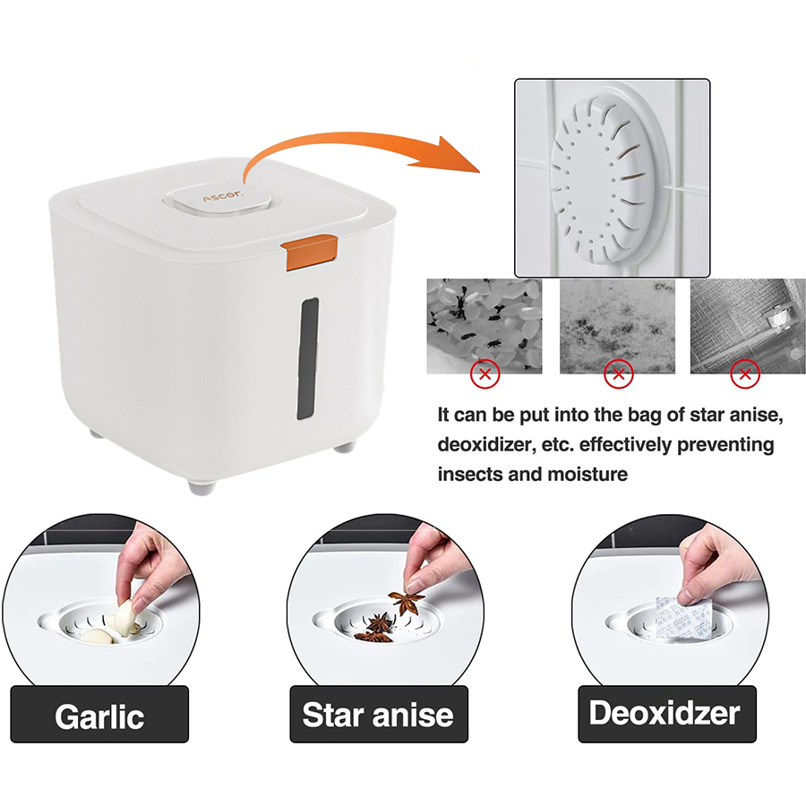 Airtight Moisture-Proof Rice S - đánh giá và giá Food Storage Dispenser