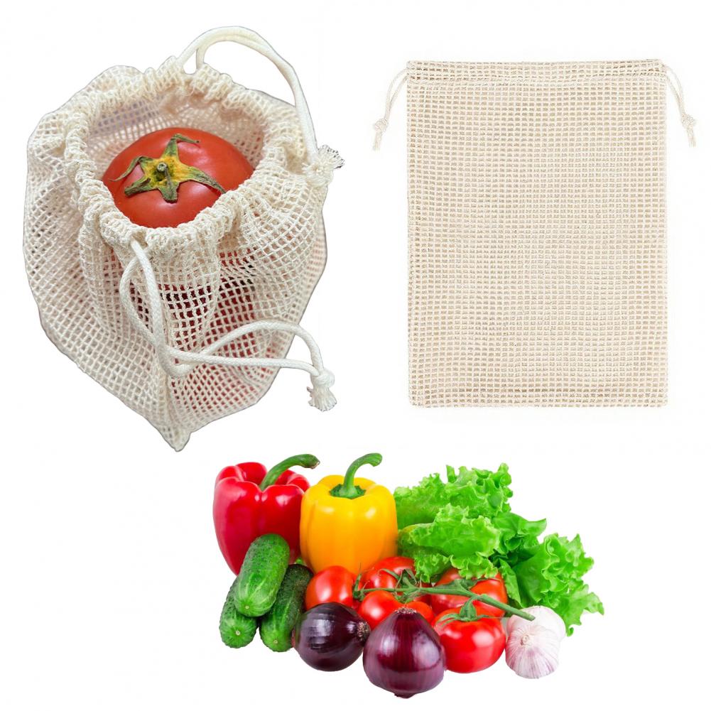 Cotton Mesh Produce Bags Plast - đánh giá và giá Produce Bag Reusable Mesh