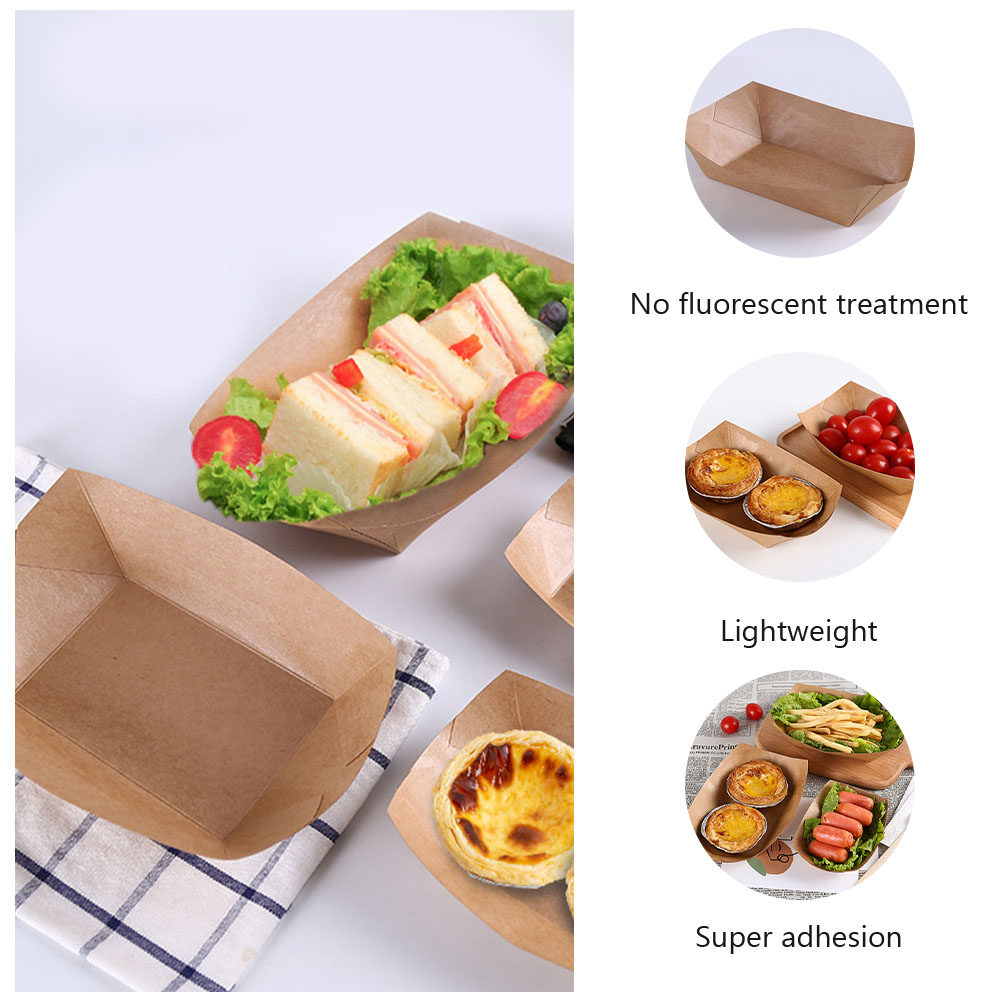 100Pcs Large Capacity Kraft Pa - đánh giá và giá Food Storage Box Large