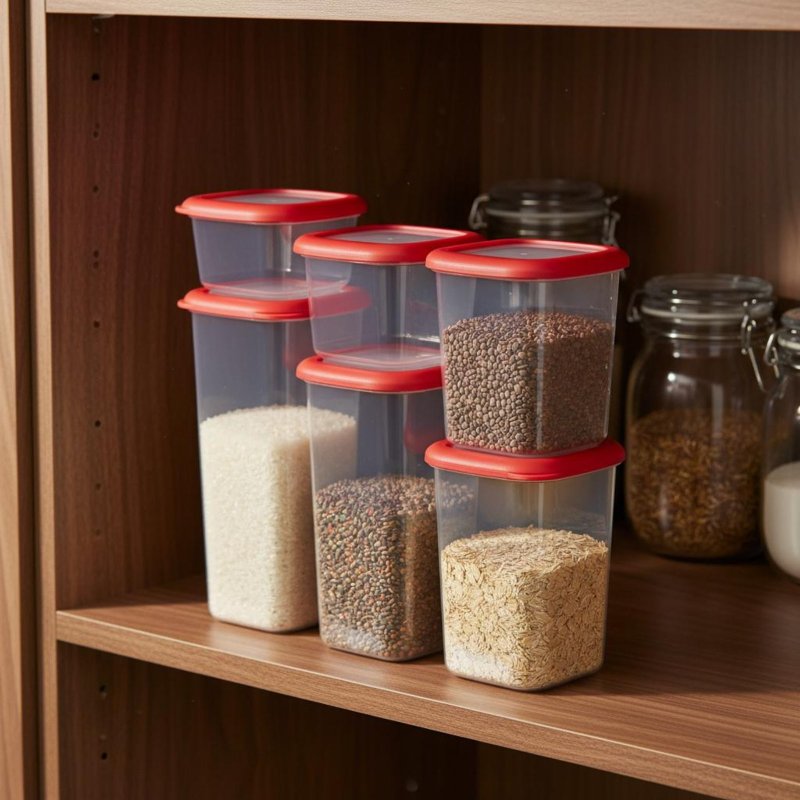 6 Pieces Airtight Food Storage - đánh giá và giá Food Storage In Pantry