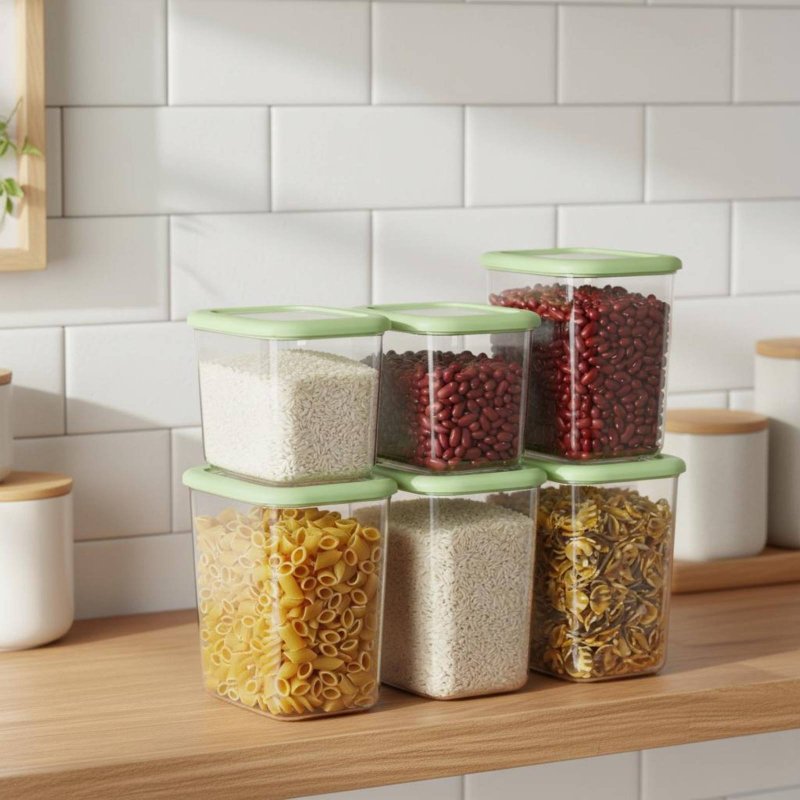 6 Pieces Airtight Food Storage - đánh giá và giá Food Storage In Pantry
