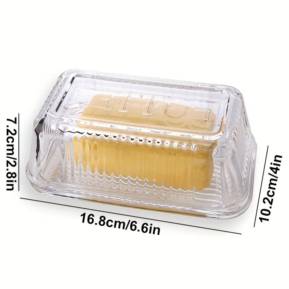 Creative Clear Butter Dish Wit - đánh giá và giá Food Storage With Glass Lids