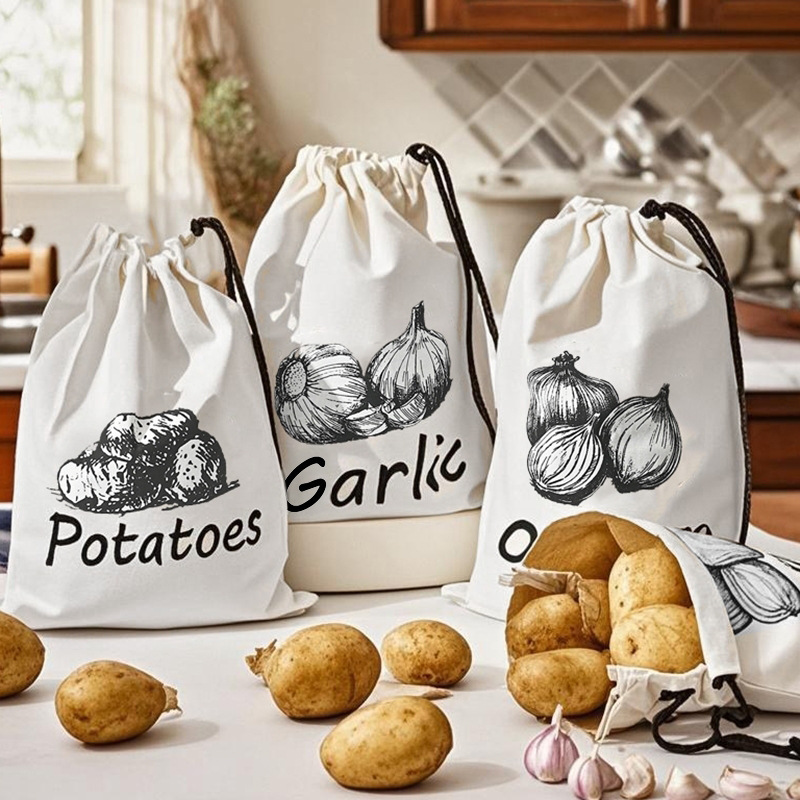Potato Onion Garlic Pattern St - đánh giá và giá Food Storage Zipper Bags