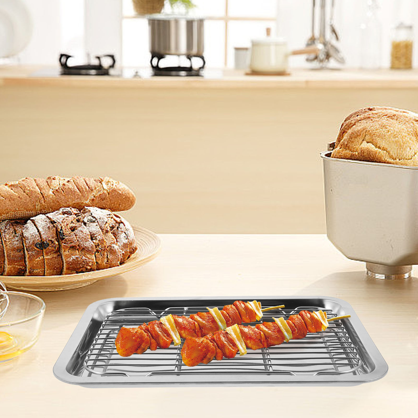 1Set Stainless Steel Wire Baki - đánh giá và giá Food Storage Rack