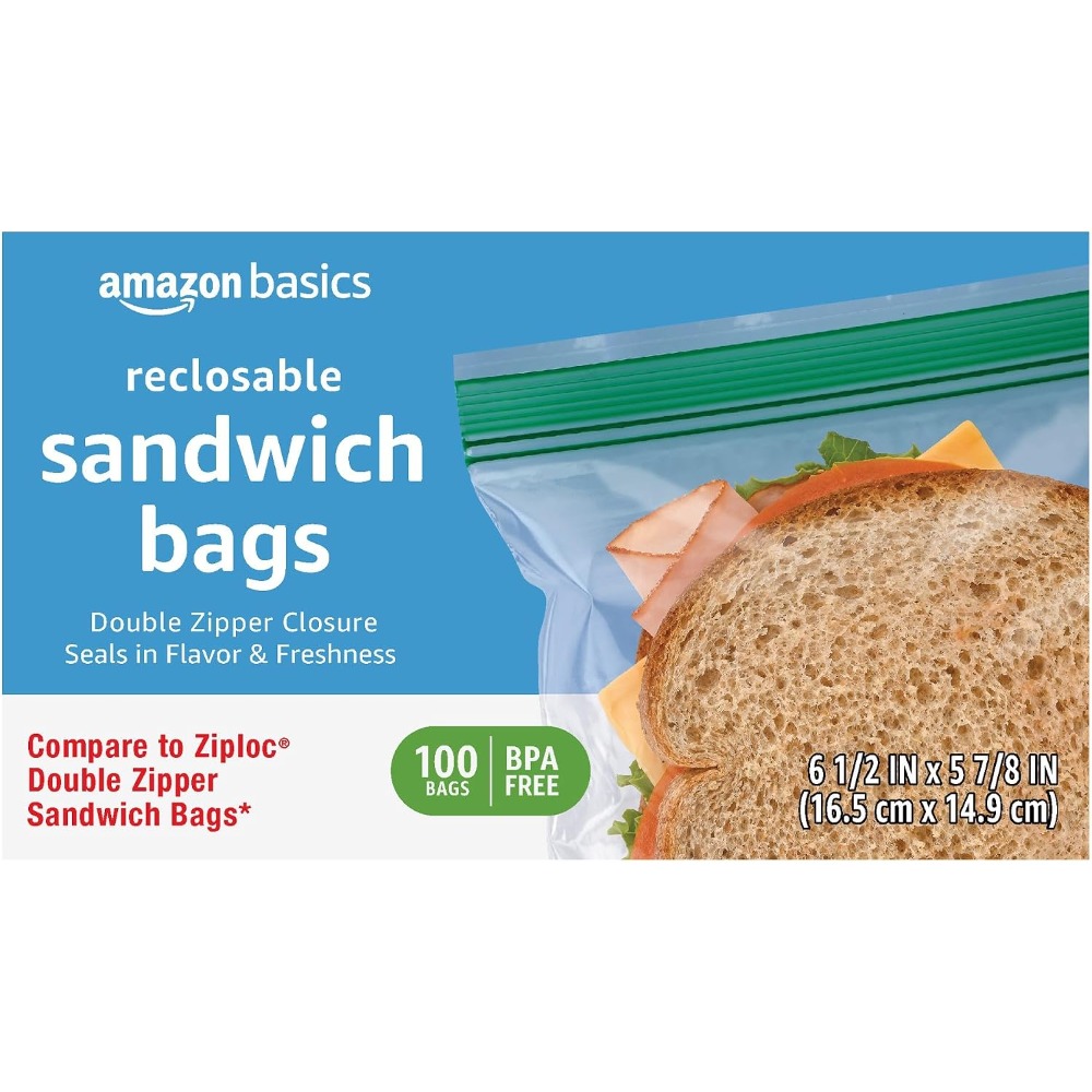 100 Count Clear Reusable Doubl - đánh giá và giá Food Storage Zipper Bags