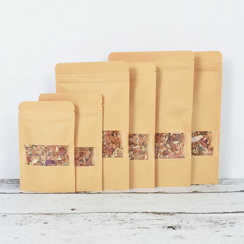 20/50pcs Kraft Paper Zip Lock  - đánh giá và giá Food Storage Zipper Bags