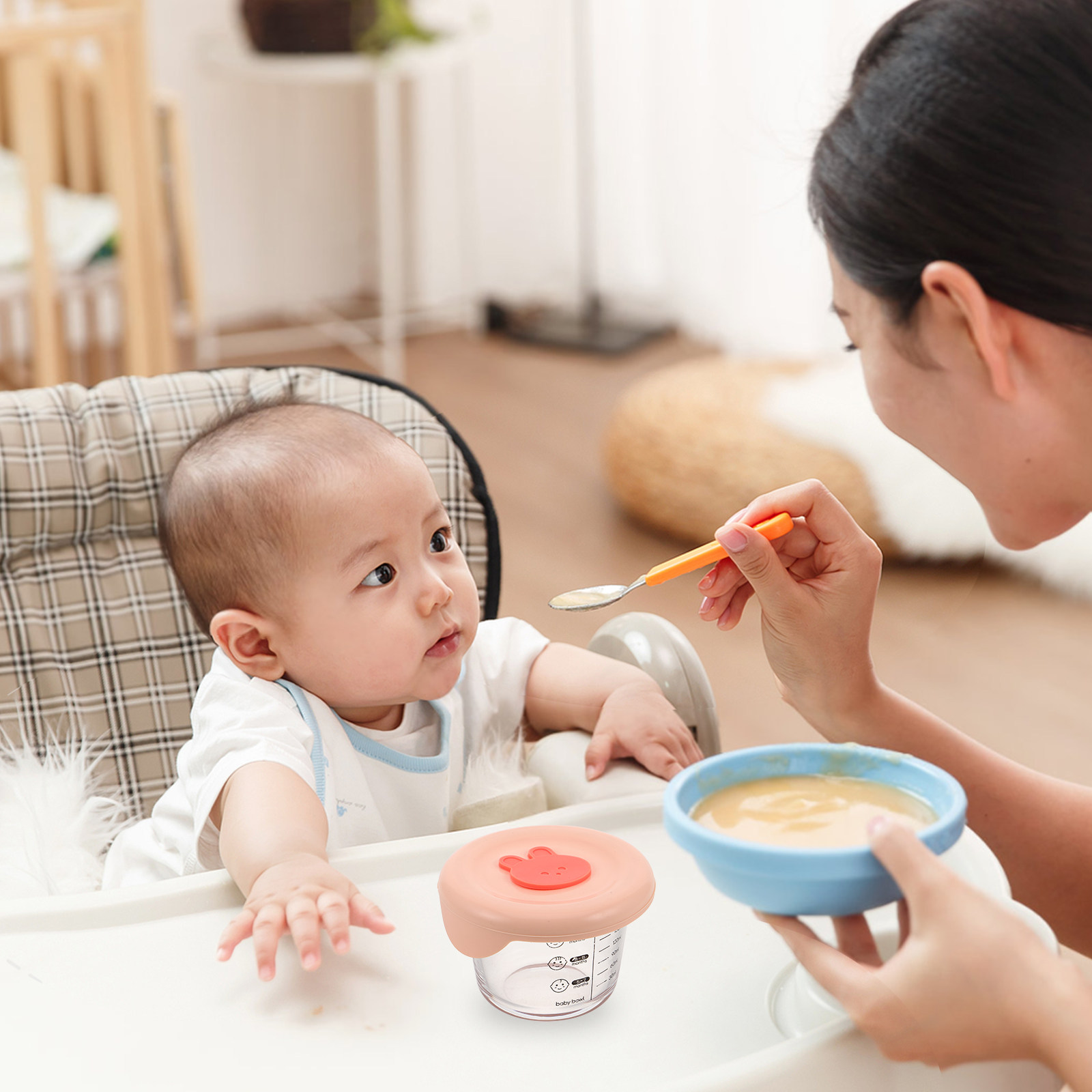 2Pcs Baby Food Storage Contain - đánh giá và giá Food Storage With Glass Lids