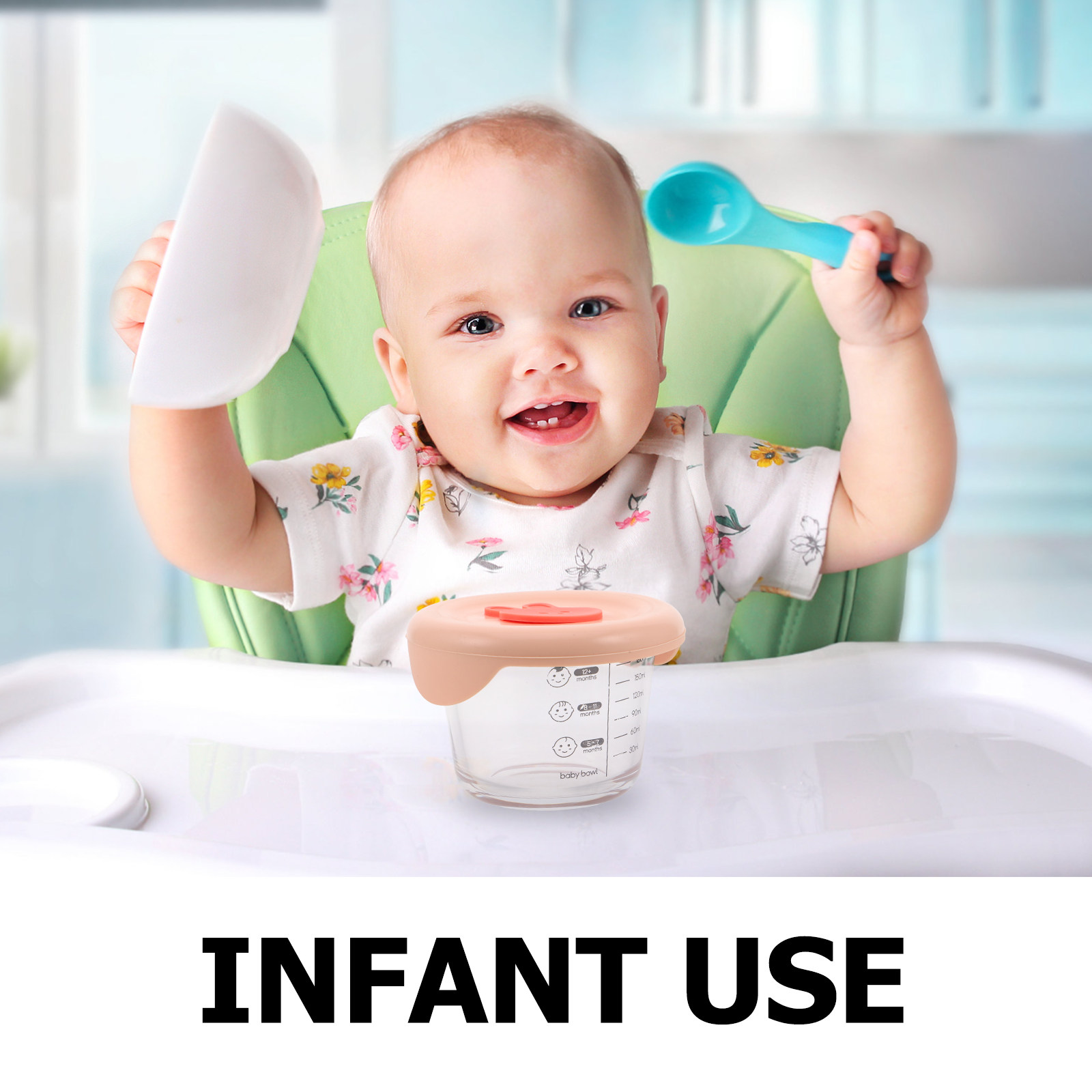 2Pcs Baby Food Storage Contain - đánh giá và giá Food Storage With Glass Lids