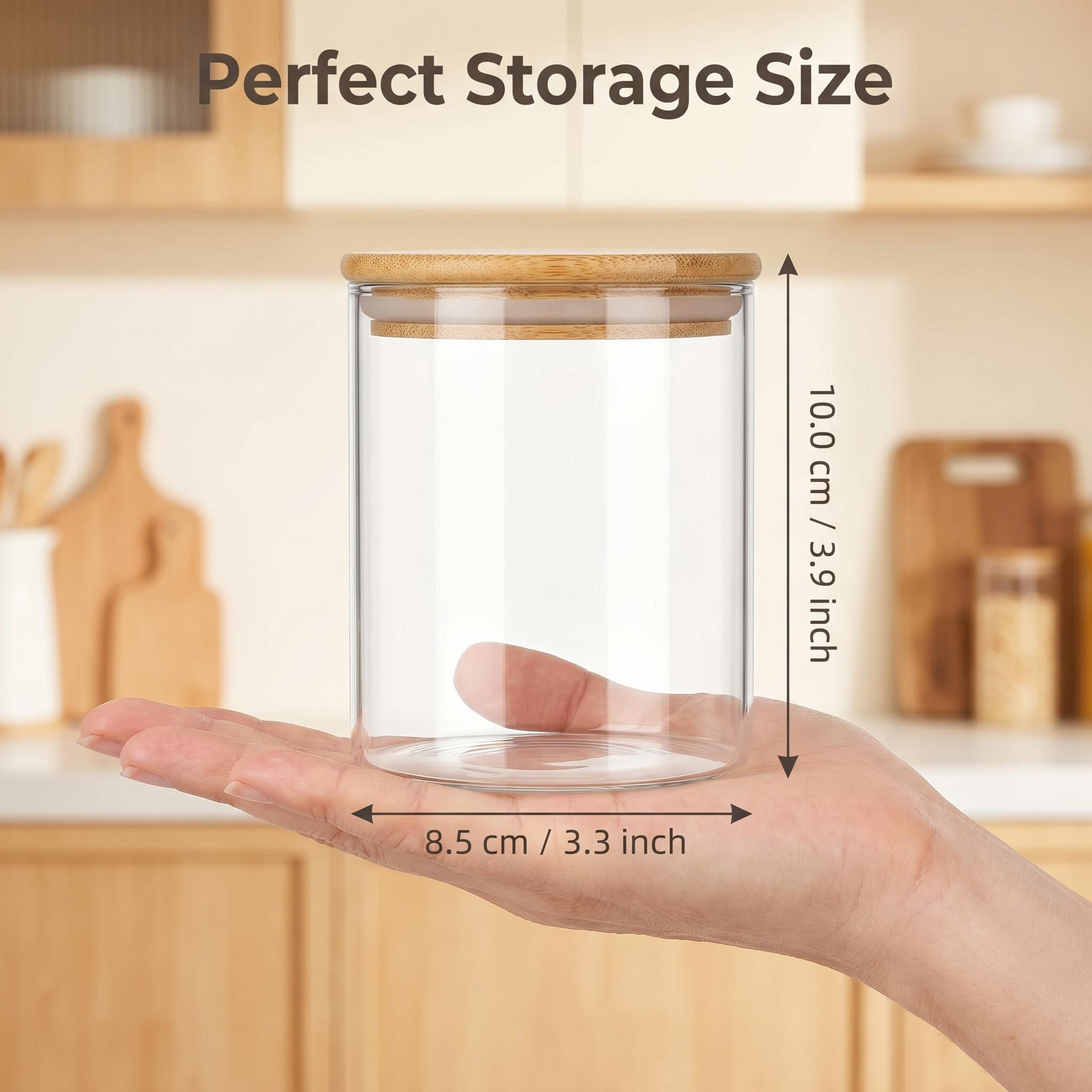 9 Pieces Clear Glass Storage C - đánh giá và giá Food Storage In Pantry