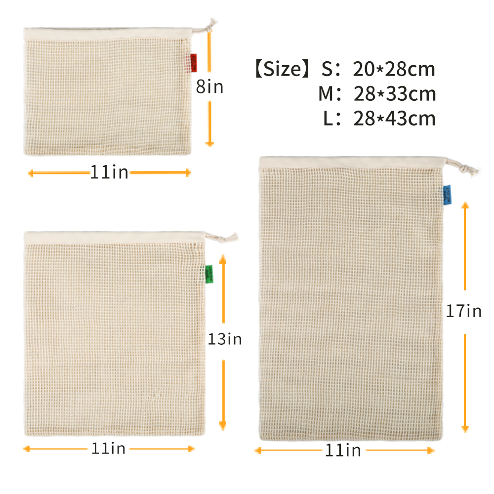 Organic Cotton Reusable Produc - đánh giá và giá Produce Bag Reusable Mesh