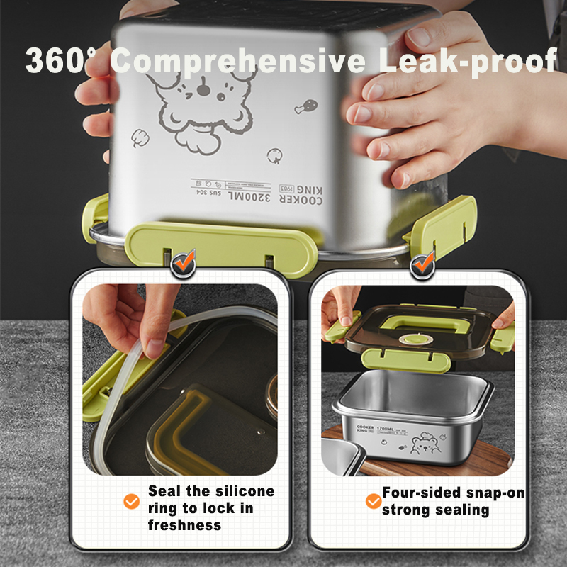 COOKER KING 420ml-6200ml Large - đánh giá và giá Food Storage Box Large