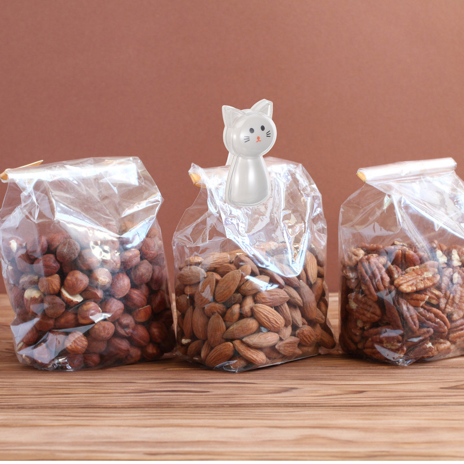 2Pcs Adorable Cat Snack Bag Cl - đánh giá và giá Food Storage In Pantry