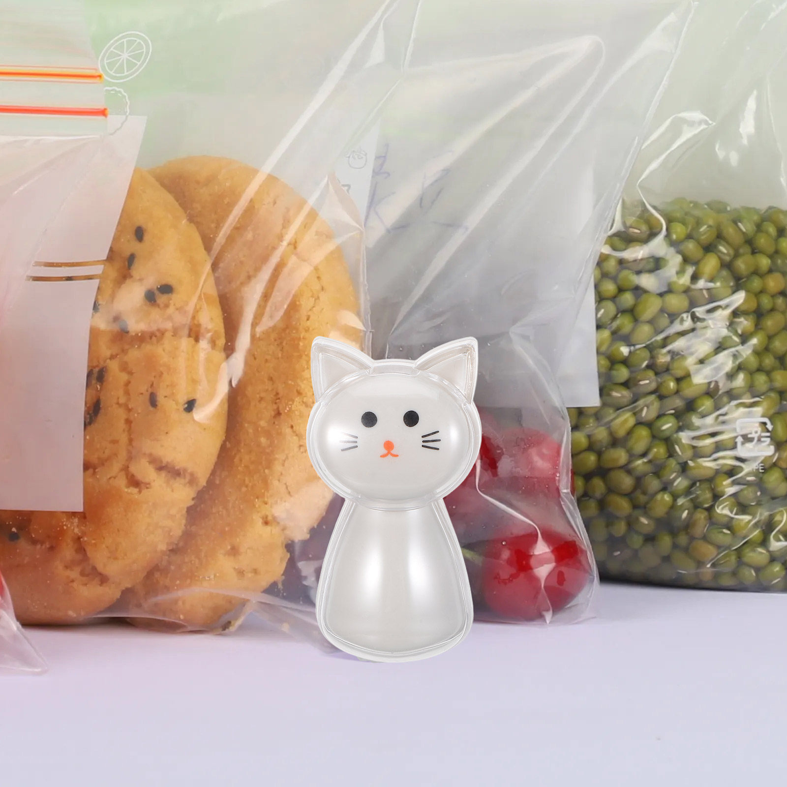 2Pcs Adorable Cat Snack Bag Cl - đánh giá và giá Food Storage In Pantry