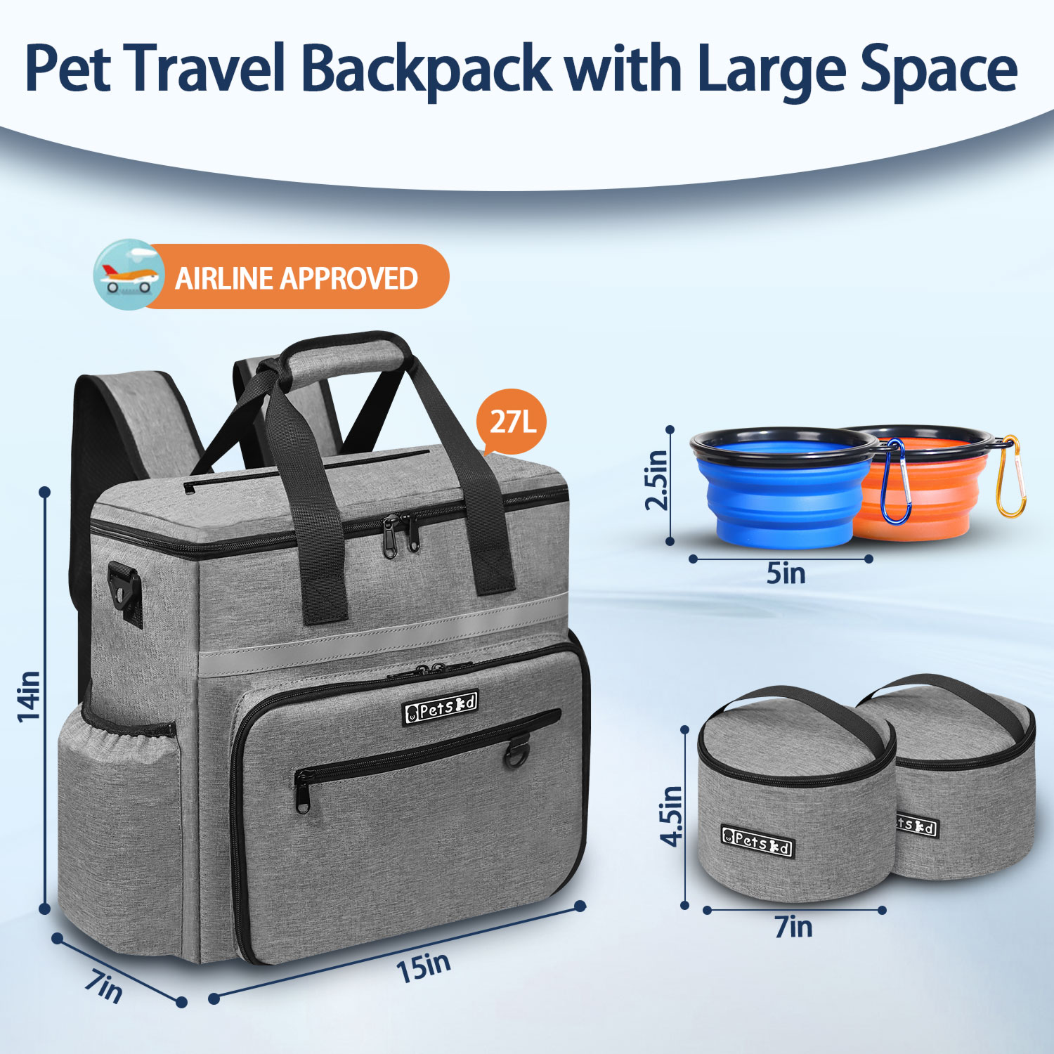 Petskd Outdoor Dog Organizer B - đánh giá và giá Food Storage Zipper Bags