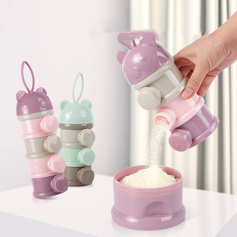 3/4 Layers Bear Baby Milk Powd - đánh giá và giá Food Storage Cabinet