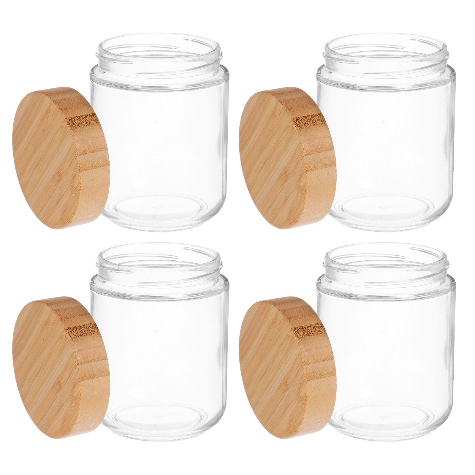 4Pcs Glass Kitchen Storage Jar - đánh giá và giá Food Storage In Pantry