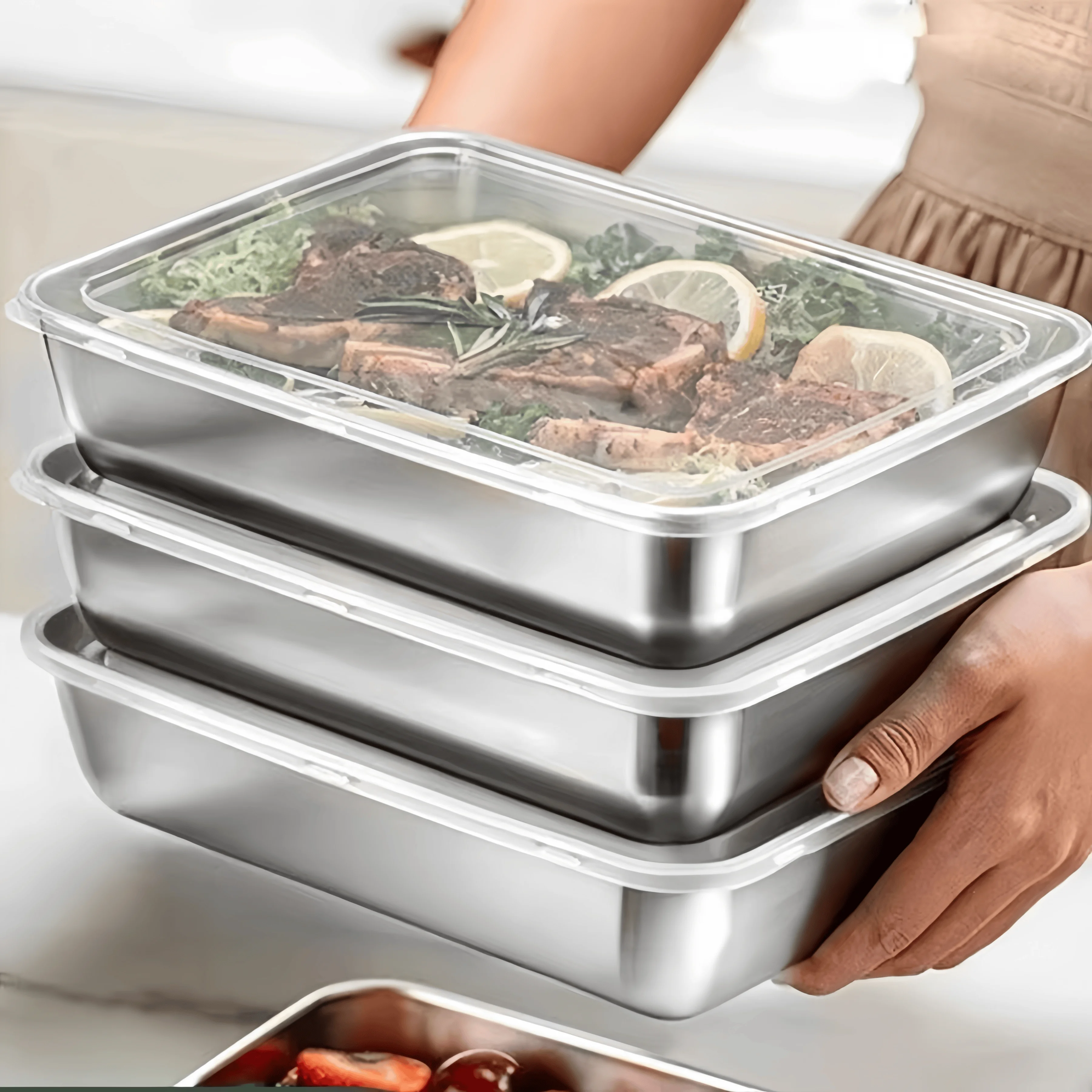 Stainless Steel Sealed Lunch B - đánh giá và giá Food Storage In Stainless Steel